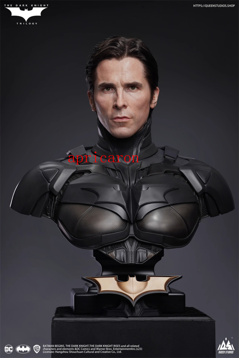 Queen Studios 1/1 The Dark Knight Batman Christian Bale Silica Gel