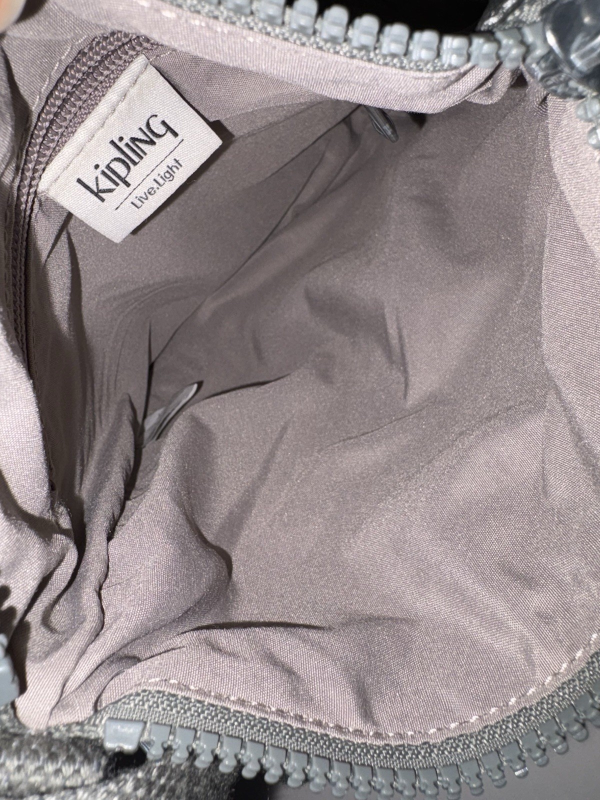 Kipling Live Light Silver Adjustable Crossbody Pu… - image 7