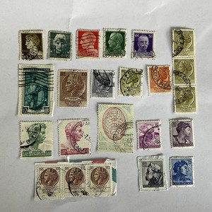 23 Italy stamps~1929-1968~St George~Michelangelo~Sistine Chapel~Italia~3D globe