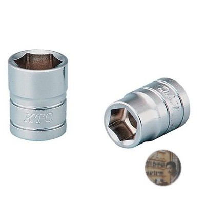 KTC B2-1/4 6.3mm 1/4 Drive 6-Point Socket 18mm Power Fit New Tool