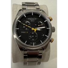 Tissot PRS 516 Mens Black Dial Swiss Quartz Chronograph Watch T100.417.11.051.00
