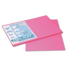 Pacon Tru-ray Construction Paper - 18" X 12" - Shocking Pink 103045 