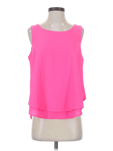 Paper Crane Women Pink Sleeveless Blouse S