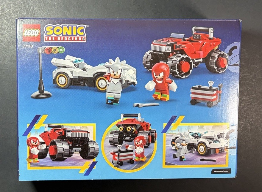 Lego Sonic The Hedgehog Set 77118 [ Silver's Car vs Knuckles