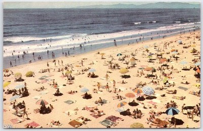 Vintage Southern California Beaches Union Oil Company Postcard