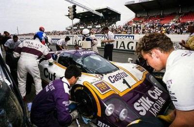 Jan Lammers Patrick Tambay Andrew Gilbert Scott Silk Cut Jaguar Ja- Old Photo