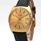 New Belt [NEAR MINT] OMEGA Seamaster 166.0204 Gold Dial AT Men's From JAPAN Z150