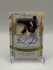 2023 Flawless Reggie Crawford /10 Draft Signatures 3 Color Patch Auto