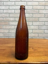 Vintage Storck Beer Slinger Embossed Amber Bottle Wisconsin Wis