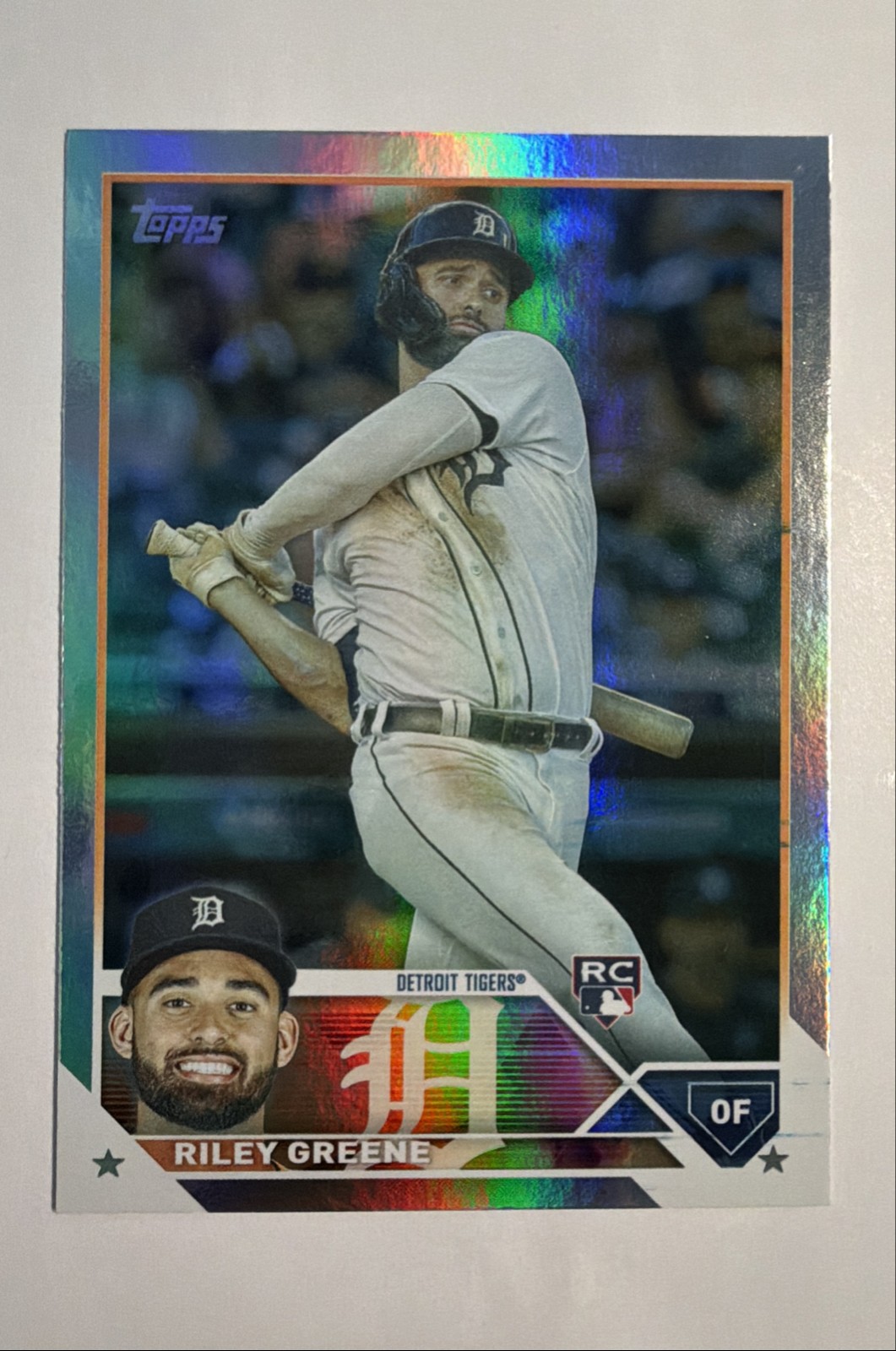 2023 Topps Series 1 - Riley Greene #31 Rainbow Foil (RC)