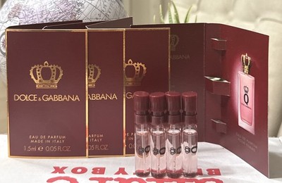 D&G DOLCE & GABBANA Q EDP 1.5ml .05fl oz x 4 PERFUME SPRAY SAMPLE VIALS M3