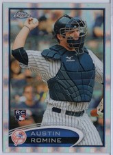 2012 Topps Chrome Xfractor #156 Austin Romine
