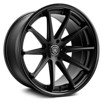 Rohana RFC10 Wheels 22x10.5 (42, 5x120.65, 74.1) Black Rims Set of 4