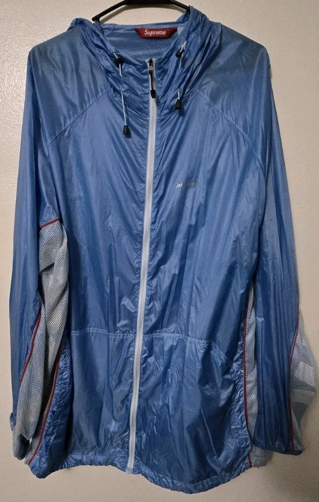 Veste coupe vent à capuche Supreme Ripstop zippée « teint bleu »   Taille XXL (SS22)