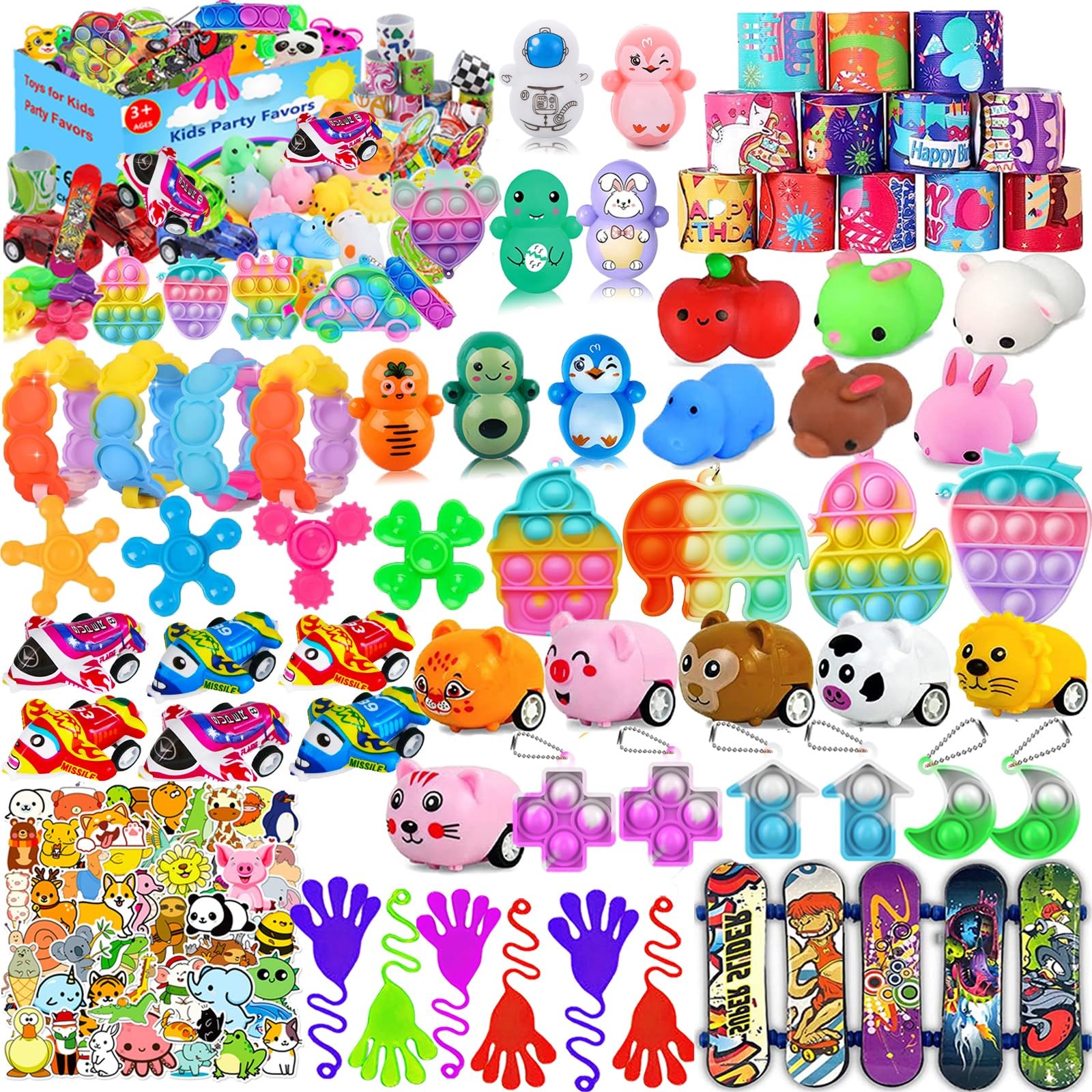 124 Pcs Party Favors for Kids 4-8, Birthday Gift Toys, Goodie Bag Stuffers,... 