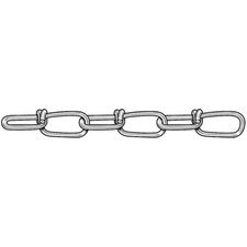 GRAINGER APPROVED 2ZDH4 Double Loop Chain,Steel,100 ft L,70 lb 2ZDH4