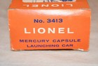 ORIGINAL EMPTY BOX FOR LIONEL 3413 MERCURY CAPSULE LAUNCHING CAR - POSTWAR — photo 5