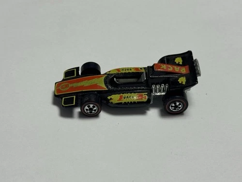 Hot Wheels Redline Formula P.A.C.K. Diecast Car Black Redline Wheels 1973