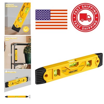 Torpedo Level Magnetic 9 Inch Lightweight Tool for Carpentry and Masonry