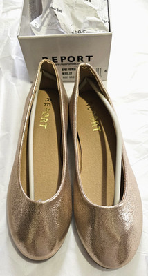 Report Wensley Rose Gold Girls Shoes- Size 4- New in Box- Ballet Style Flats