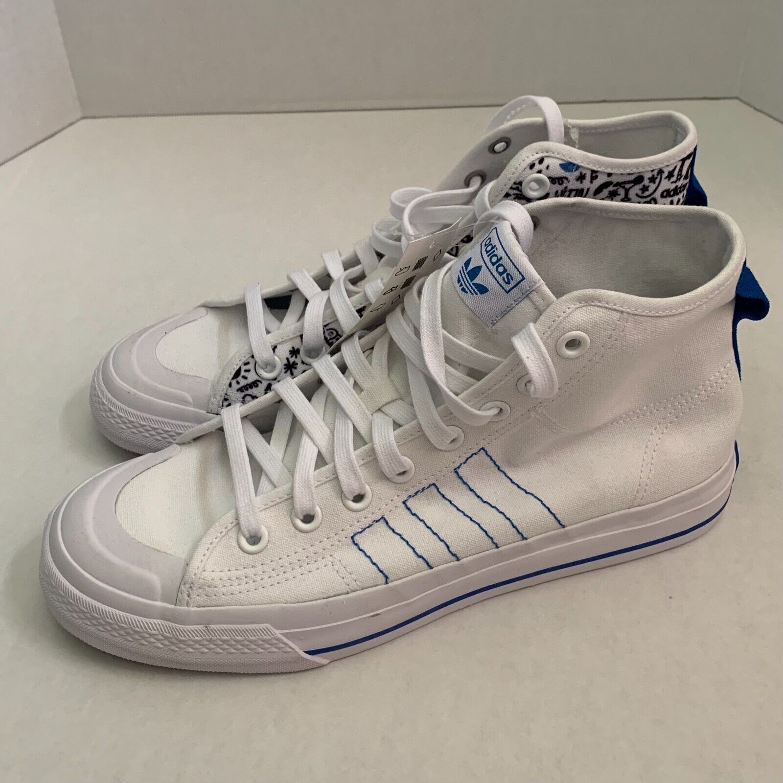 Adidas Men's Size 9.5 Originals Nizza High RF Sneaker Shoes Brand New FY3092