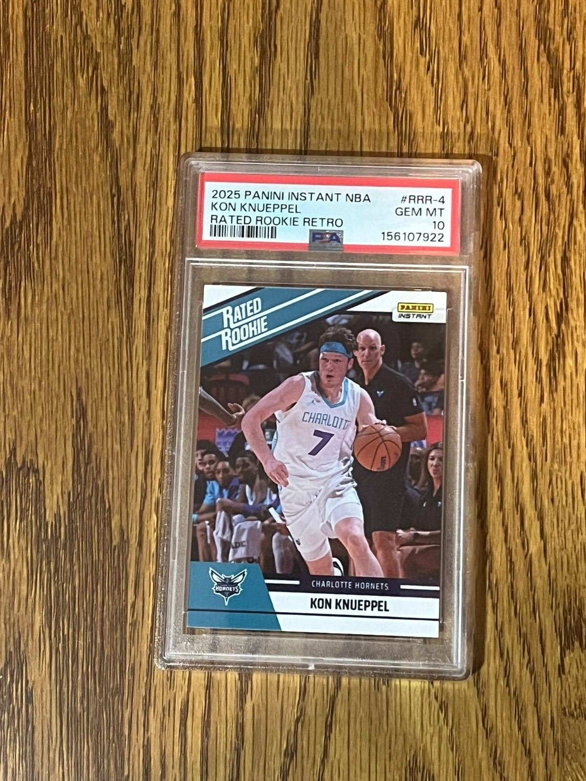 2025 PANINI INSTANT NBA RATED ROOKIE RETRO #RRR-4 KON KNUEPPEL RC PSA 10