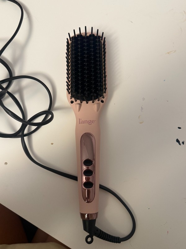 L'ange Le Vite Hairbrush Straightener in Blush