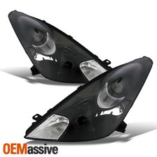 Fits 00-05 Toyota Celica Black Bezel Projector Headlights Headlamps Left Right Fits 00-05 Toyota Celica Black Bezel Projector Headlights Headlamps Left Right