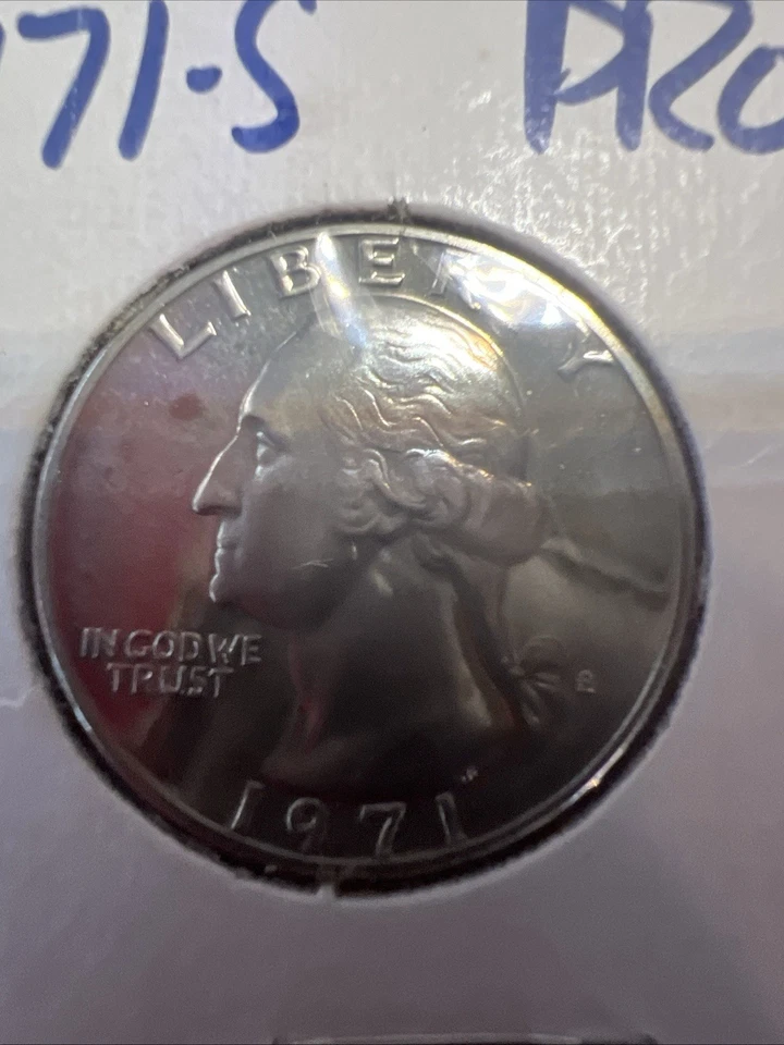 1971 S Proof USA Washington Quarter, Fantastic Condition - Image 2 of 4