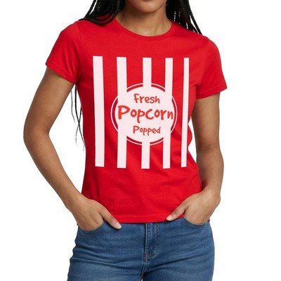Popcorn Tüte Kostüm Kino TV Karneval Frauen T-Shirt