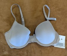 Calvin Klein Women's Lightly Lined T-Shirt Bra Light Grey- 32C