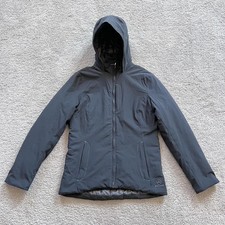 Aether Hooded Insulated Jacket Womens 2 Gray Softshell Full Zip Outdoor Travel