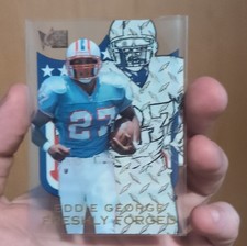 Fleer SkyBox 1996 Freshly Forged Eddie George #4 Houston Oilers NFL Card