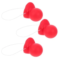 3 Pcs Funny Rubber Clown Nose Honking Nose for Masquerade Carnival