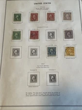 1916–1922 U.S. Rotary Press Coil Album Page + 1917 5¢ Error Display 