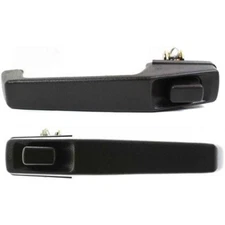 Door Handle Set For 1984-1996 Jeep Cherokee Front Black Plastic 2-Pcs
