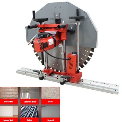 220V Quickly Disassemble Track Concrete Wall Cutter 16.4''/41cm Max Cutting Depth