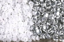 1000 x 16L Button Blanks Cover Non Astor Set Plastic Back 10mm Dress Making Sew