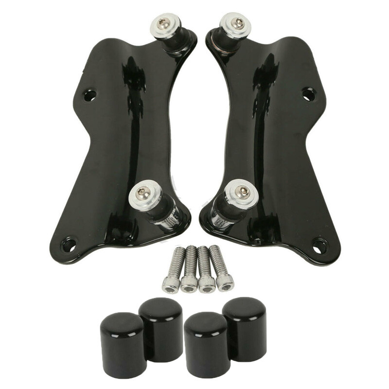 4 Point Docking Hardware Kit w/ Covers Fit For Harley