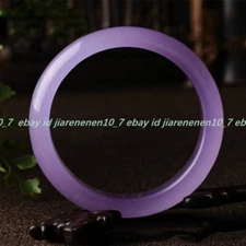 Pretty Natural Lavender Jadeite Jade Gemstone Bangle Bracelet 56-62mm Jewelry