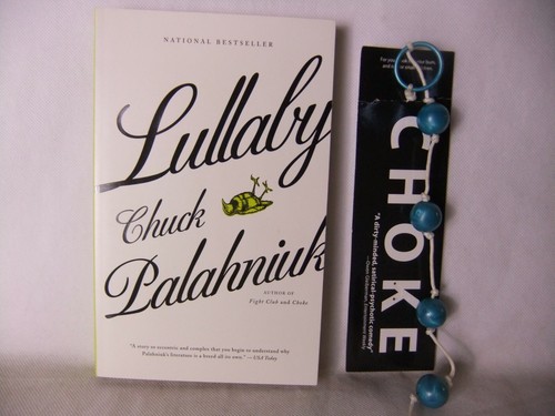 SIGNED BOOK Chuck Palahniuk Lullaby With Choke Beads Softcover 2003 Autographed