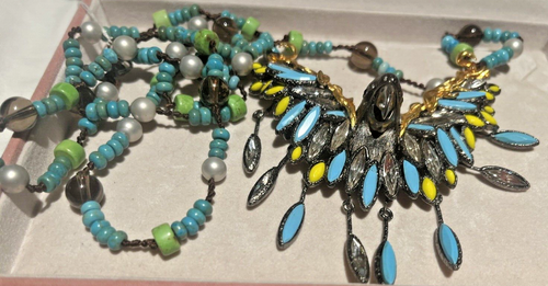 DESIGNER ALEXIS BITTAR PARROT NECKLACE 43CM LENGTH - Picture 4 of 8