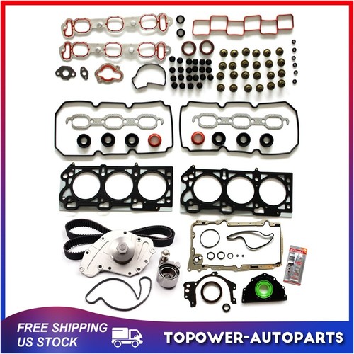 Fits 2005-2006 Dodge Magnum 3.5L Full Gasket Set Timing Belt Water Pump Kit