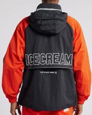 Ice Cream Swish Raglan Jacket Size XL Black Excellent Condition