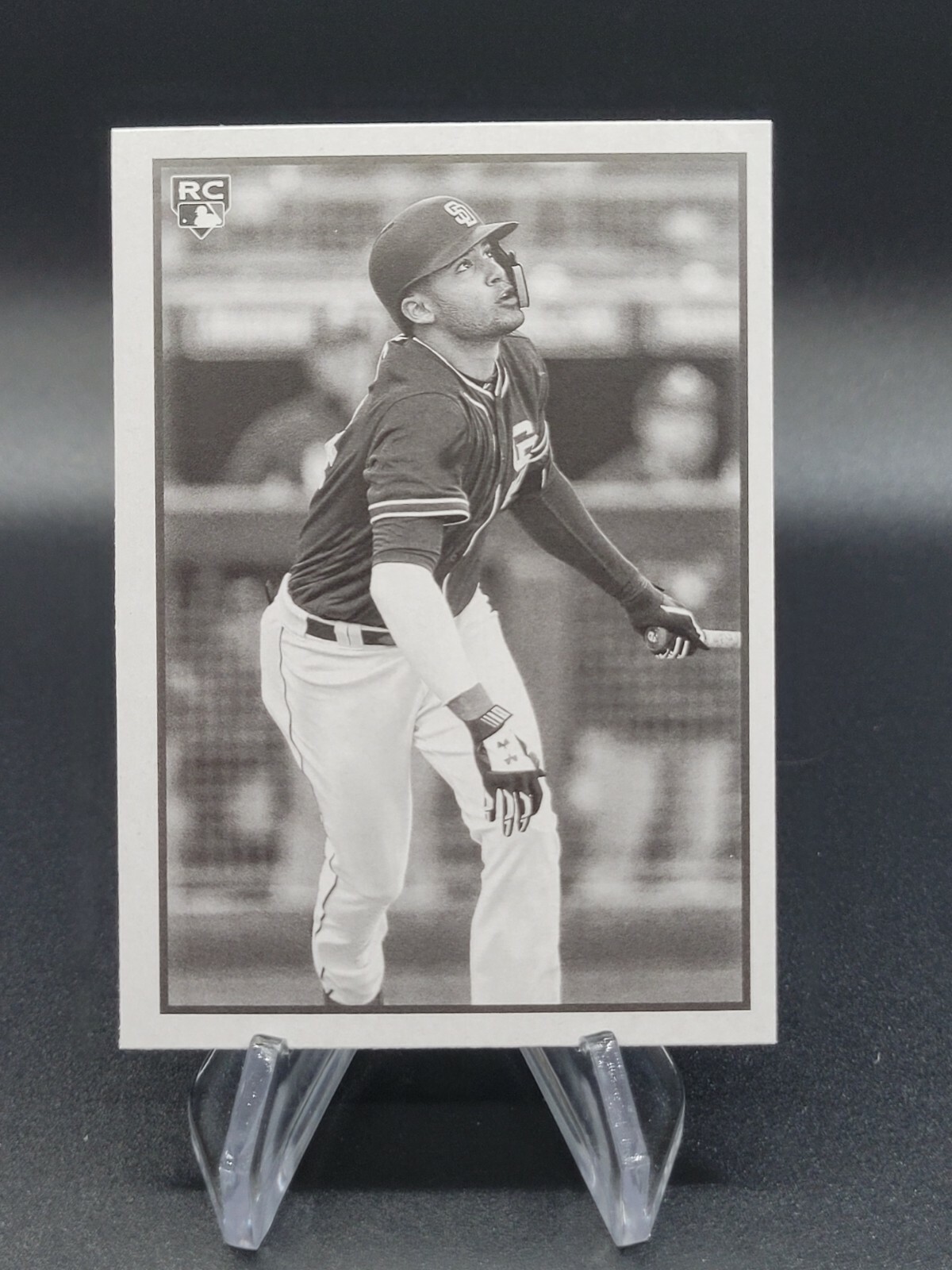 2019 Bowman Heritage Fernando Tatis Jr Black and White Parallel RC SP 53VR-30