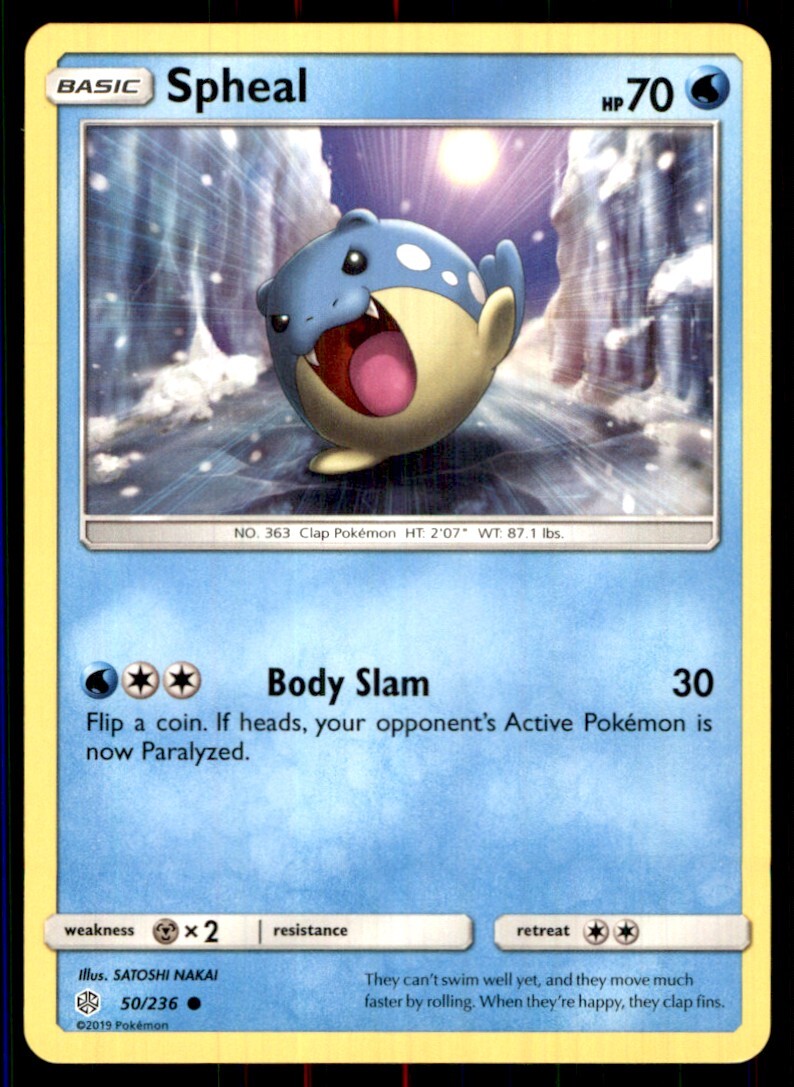 2019 Sun & Moon - Cosmic Eclipse Spheal Basic/Common #50