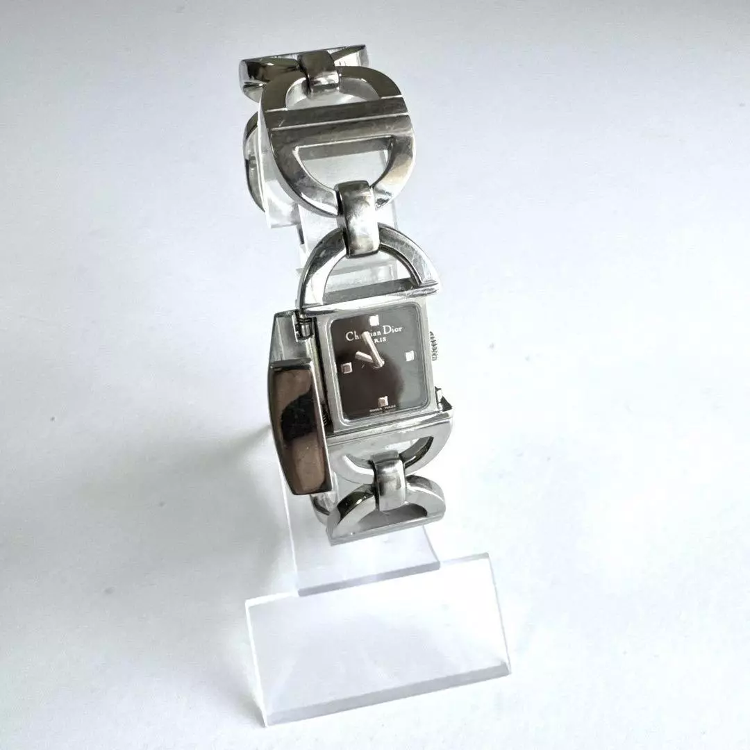Montre Christian Dior noire et argentée woking du Japon