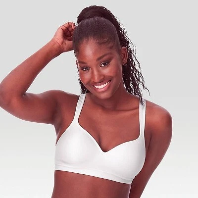 Bali Women's Comfort Revolution Wireless Bra 3463 White - 42DD