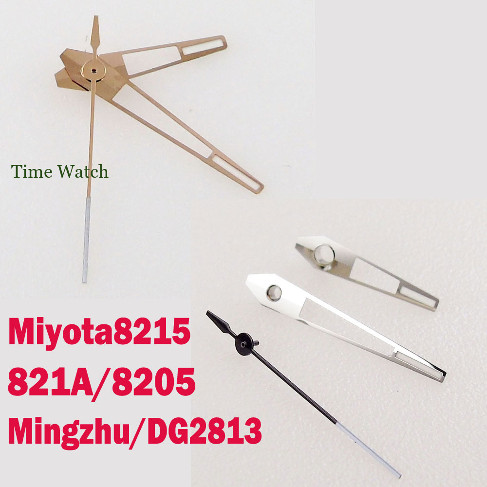 Silver/Rose Gold Hollow Watch Hands For Mingzhu/DG 2813 Miyota
