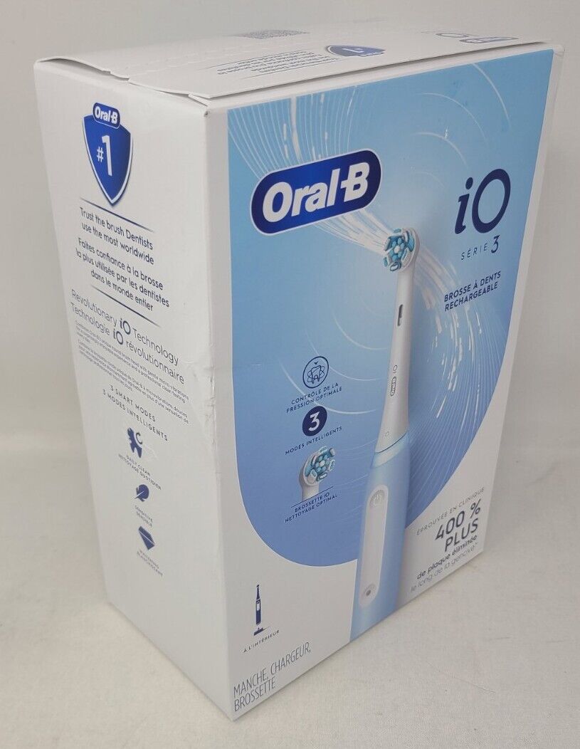 Oral-B iO3 Electric Toothbrush Light Blue. New-Factory